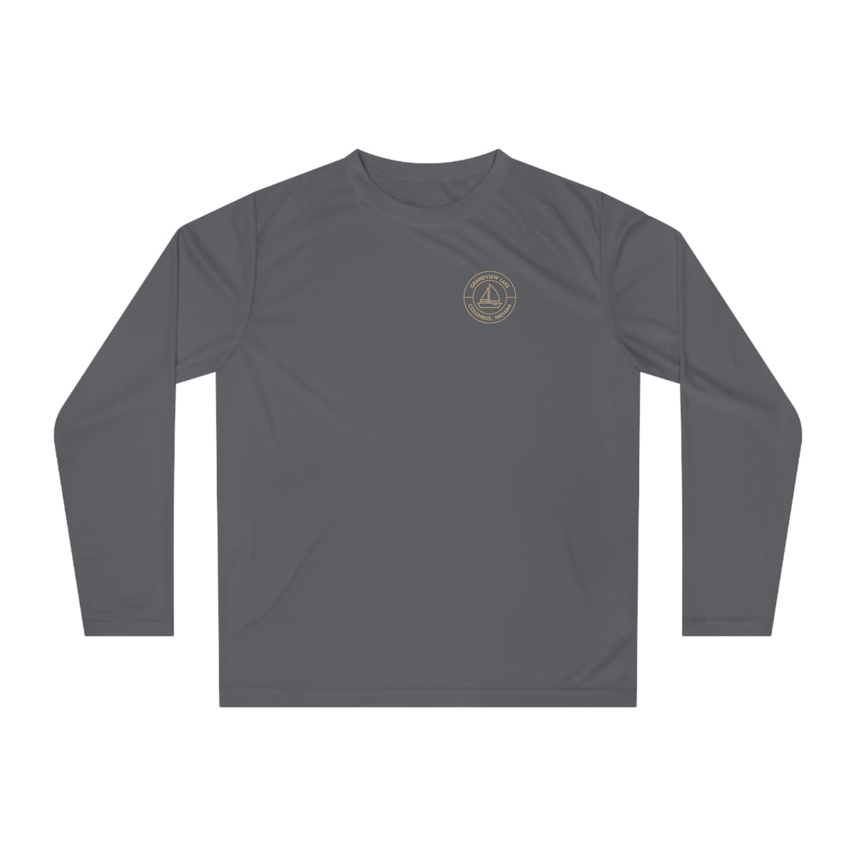 Performance Long Sleeve Shirt — Sailboat Grandview Lake Logo