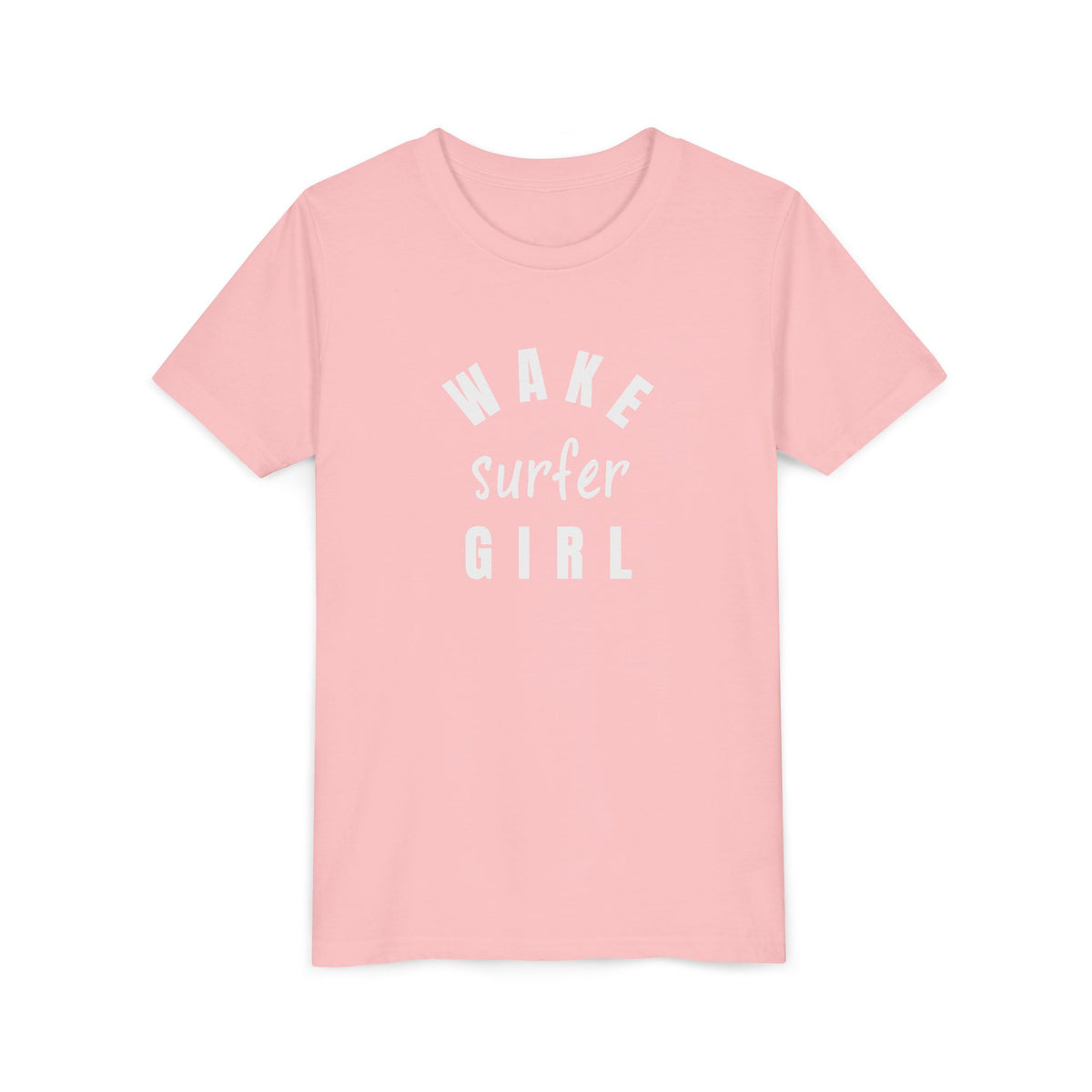 Youth Tee — "Wake Surfer Girl" Graphic Shirt