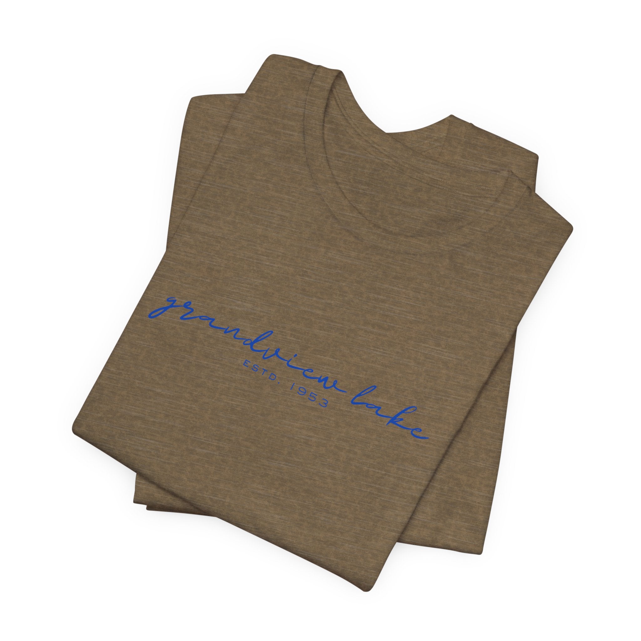 Script "grandview lake" Unisex Jersey Short Sleeve Tee