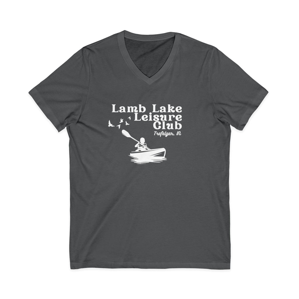 Lamb Lake Kayak Leisure Club V-Neck Tee