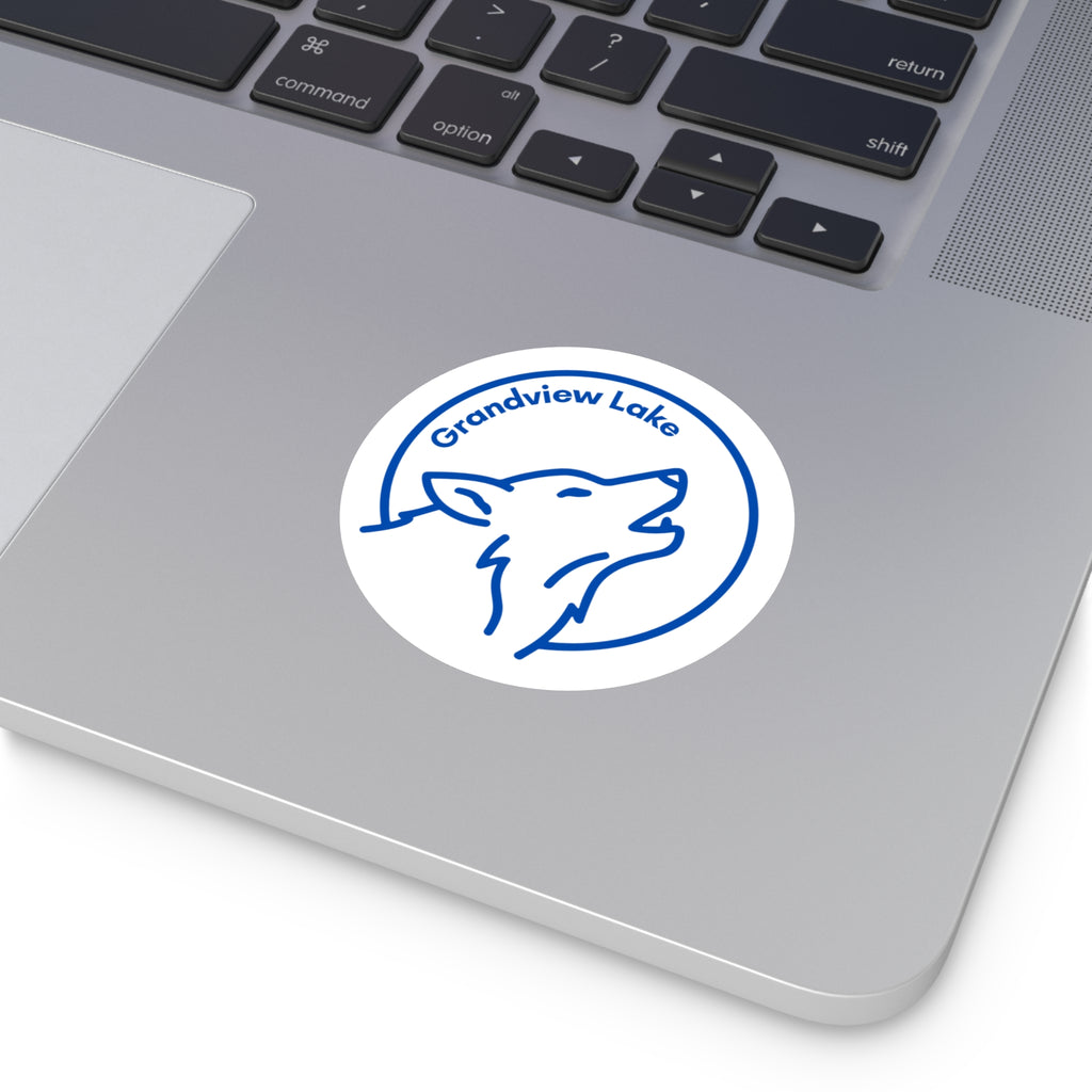 Grandview Lake Full Moon Club Round Vinyl Sticker
