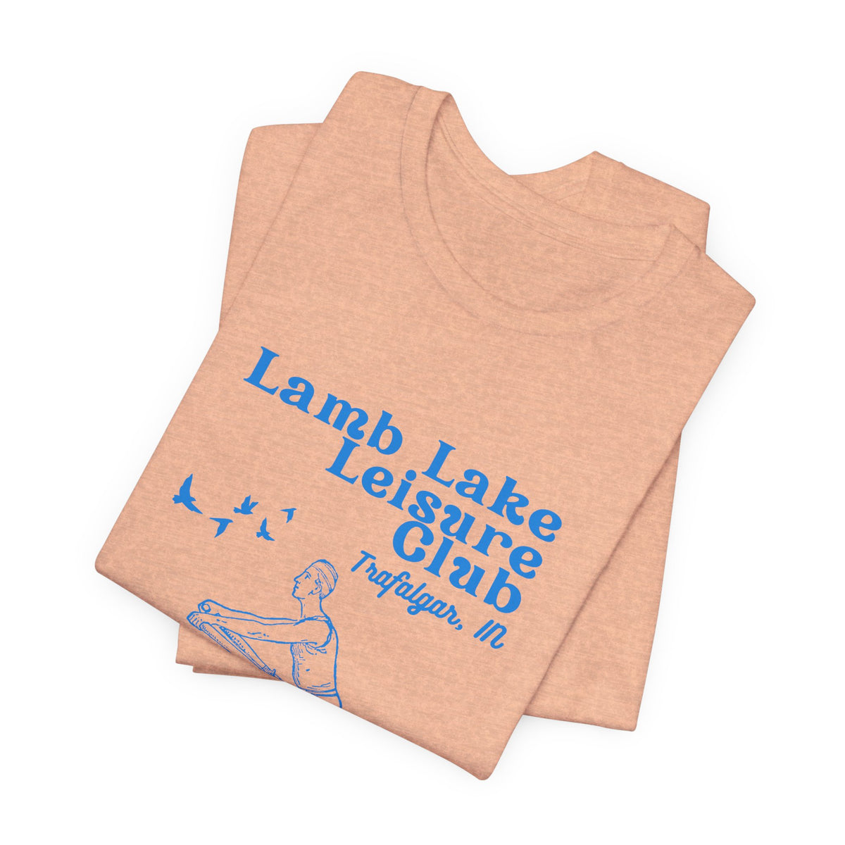 Kayak Tee – "Lamb Lake Leisure Club" Vintage Boating T-Shirt