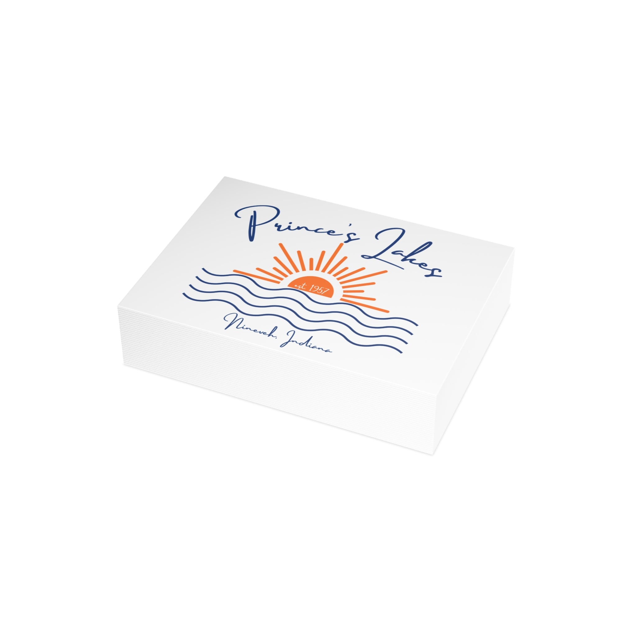 Postcard Bundles (envelopes not included) - Prince's Lakes Script Sunset over Water