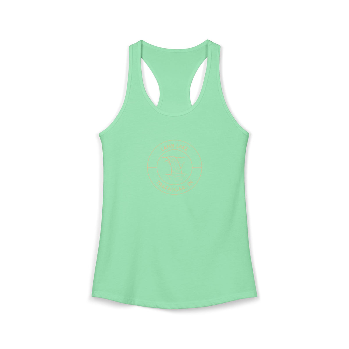 Women's Racerback Tank- Waterfall Lamb Lake