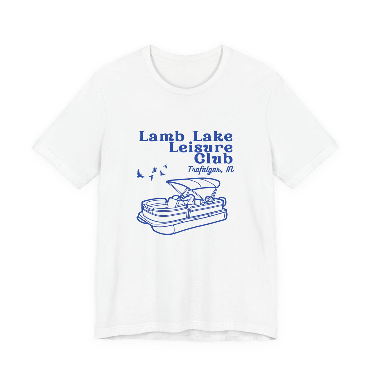 Pontoon Tee – "Lamb Lake Leisure Club" Vintage Boating T-Shirt