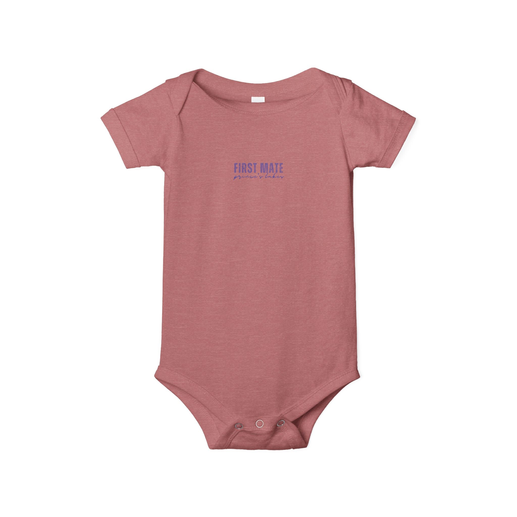 Infant Onesie "First Mate" Baby Bodysuit – Cute Nautical Newborn Gift