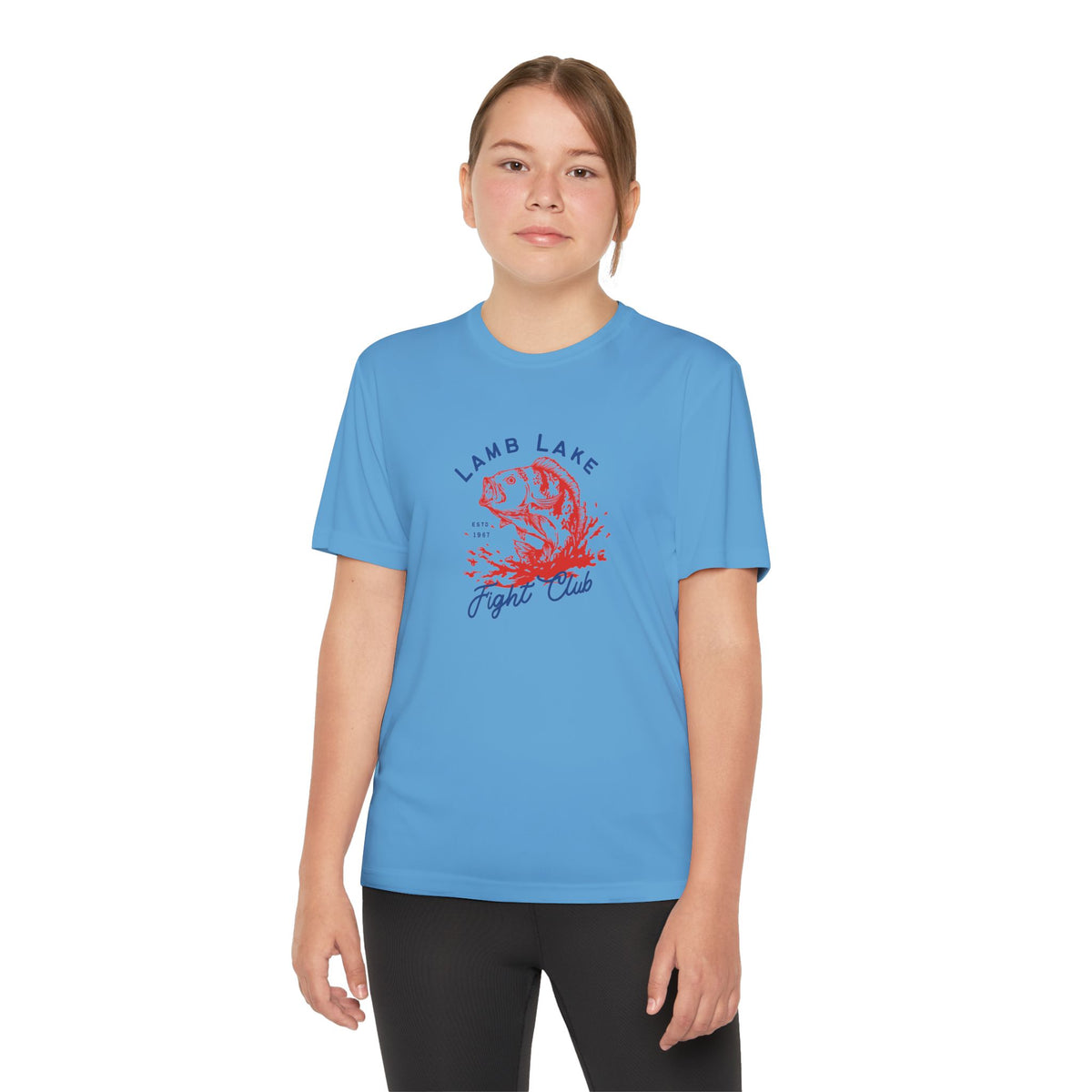 Youth Lamb Lake Fishing T‑Shirt - "Fight Club" Bass Angler Tee
