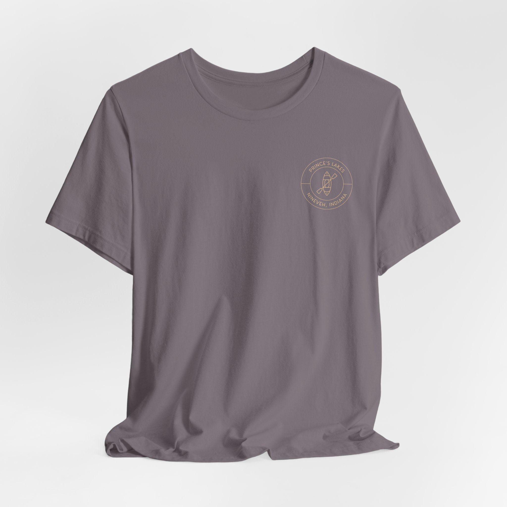 Kayak Pocket & Back Print Prince's Lakes Minimalist Tee —  Short Sleeve Shirt