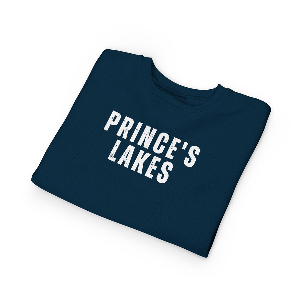 Toddler Sweatshirt - "Prince's Lakes" Retro Camp Logo Kids Pullover