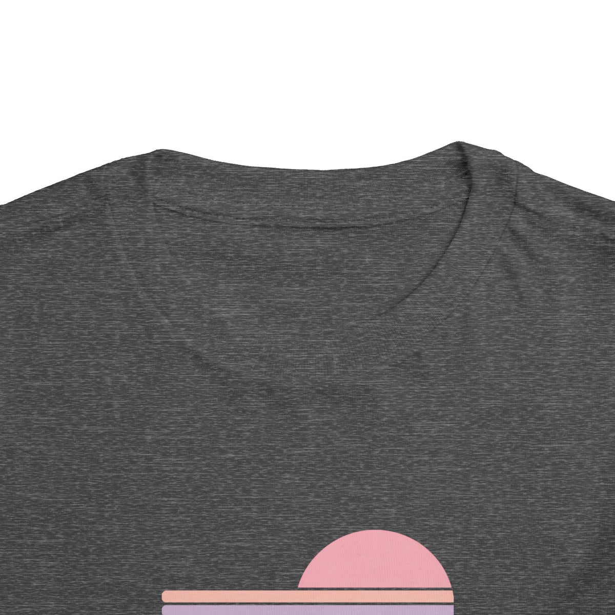 Toddler Tee - Retro Heart Sunset "Lamb Lake"