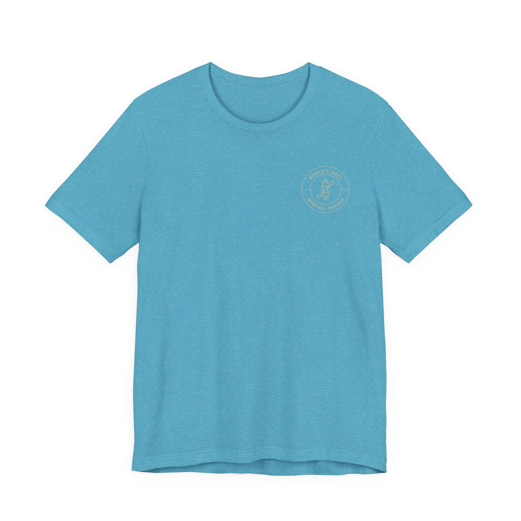 Kayak Pocket & Back Print Prince's Lakes Minimalist Tee —  Short Sleeve Shirt
