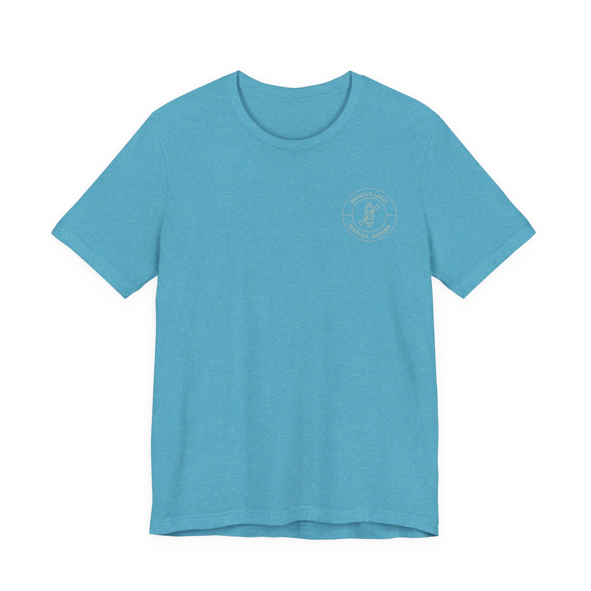 Kayak Pocket & Back Print Prince's Lakes Minimalist Tee —  Short Sleeve Shirt