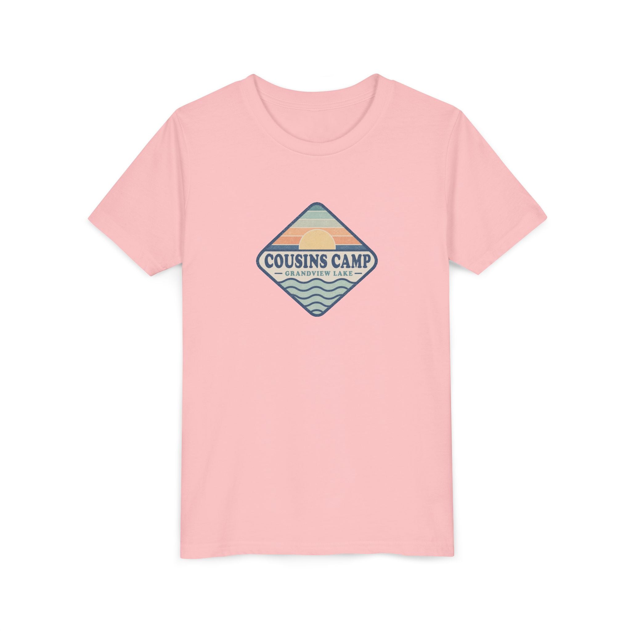 Cousins Camp Youth Tee — Retro Lakeside Summer Camp Kids Shirt