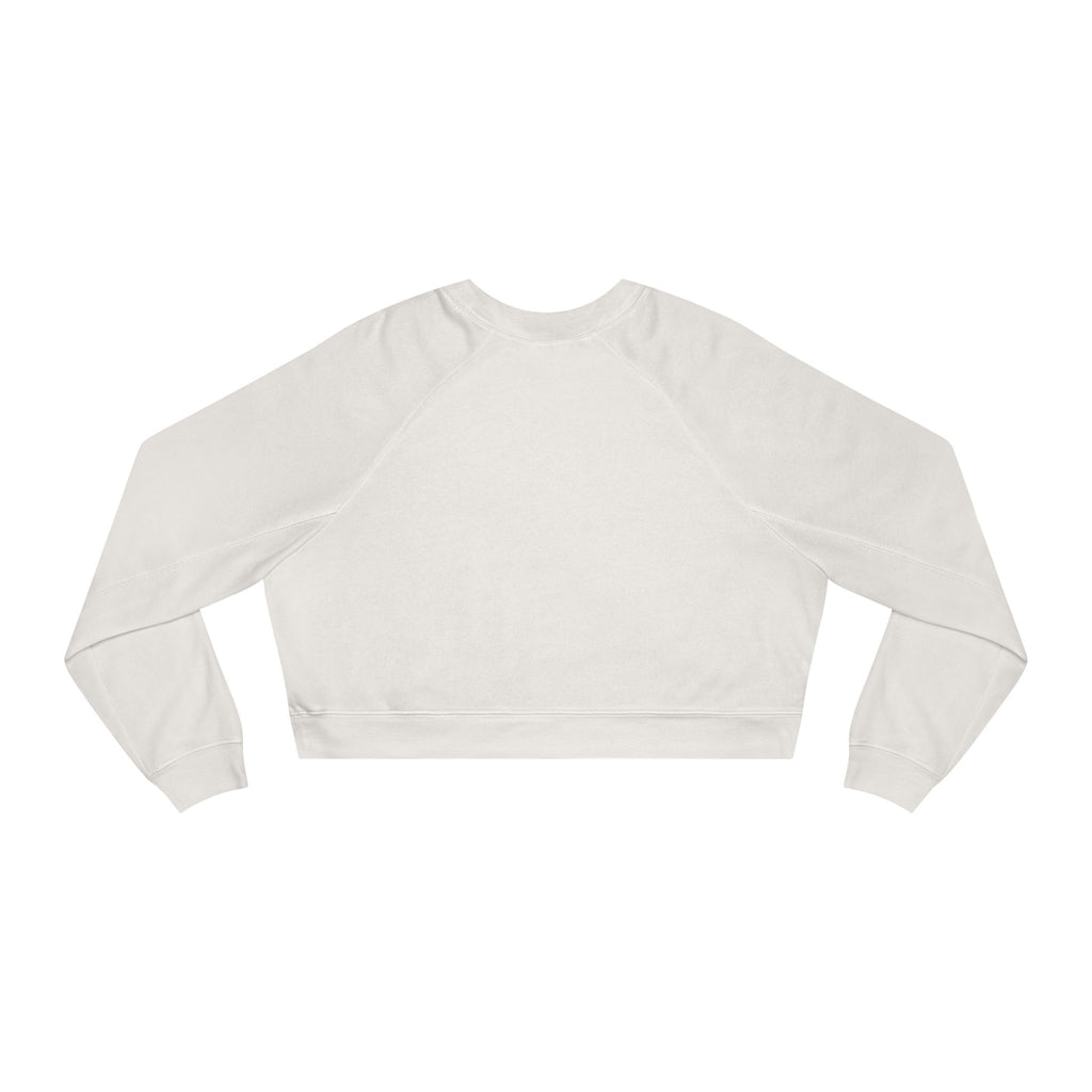 Cropped Pullover — 'Prince's Lakes' Minimal White Fleece for Women