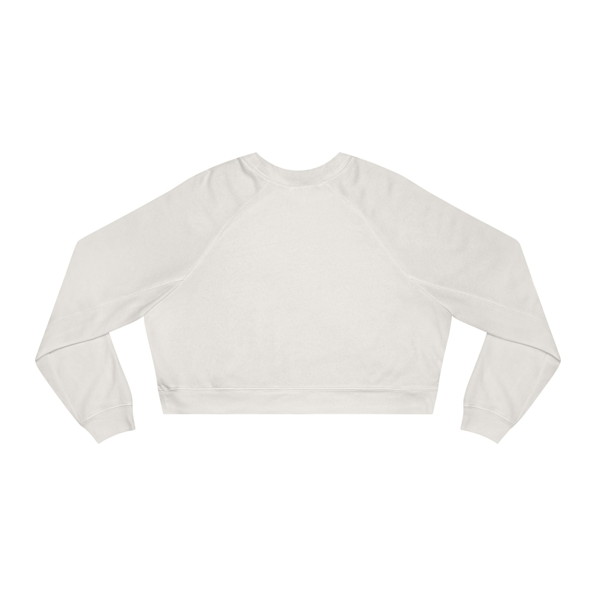 Cropped Pullover — 'Prince's Lakes' Minimal White Fleece for Women