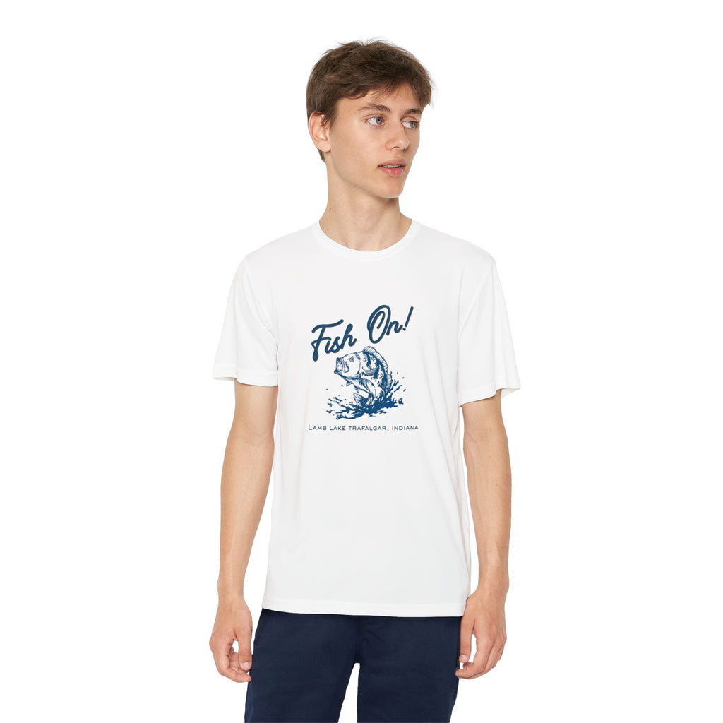 Youth Lamb Lake Fishing T‑Shirt - "Fish On!" Bass Angler Tee