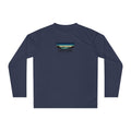 Lamb Lake Performance Long Sleeve Shirt — Retro Lakeside Graphic