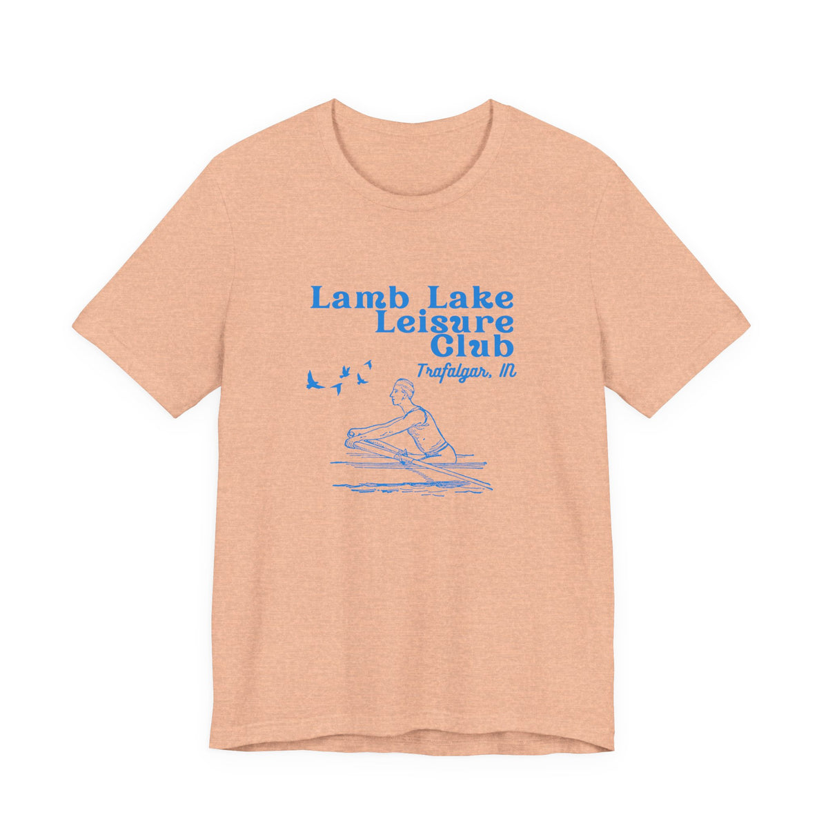 Kayak Tee – "Lamb Lake Leisure Club" Vintage Boating T-Shirt