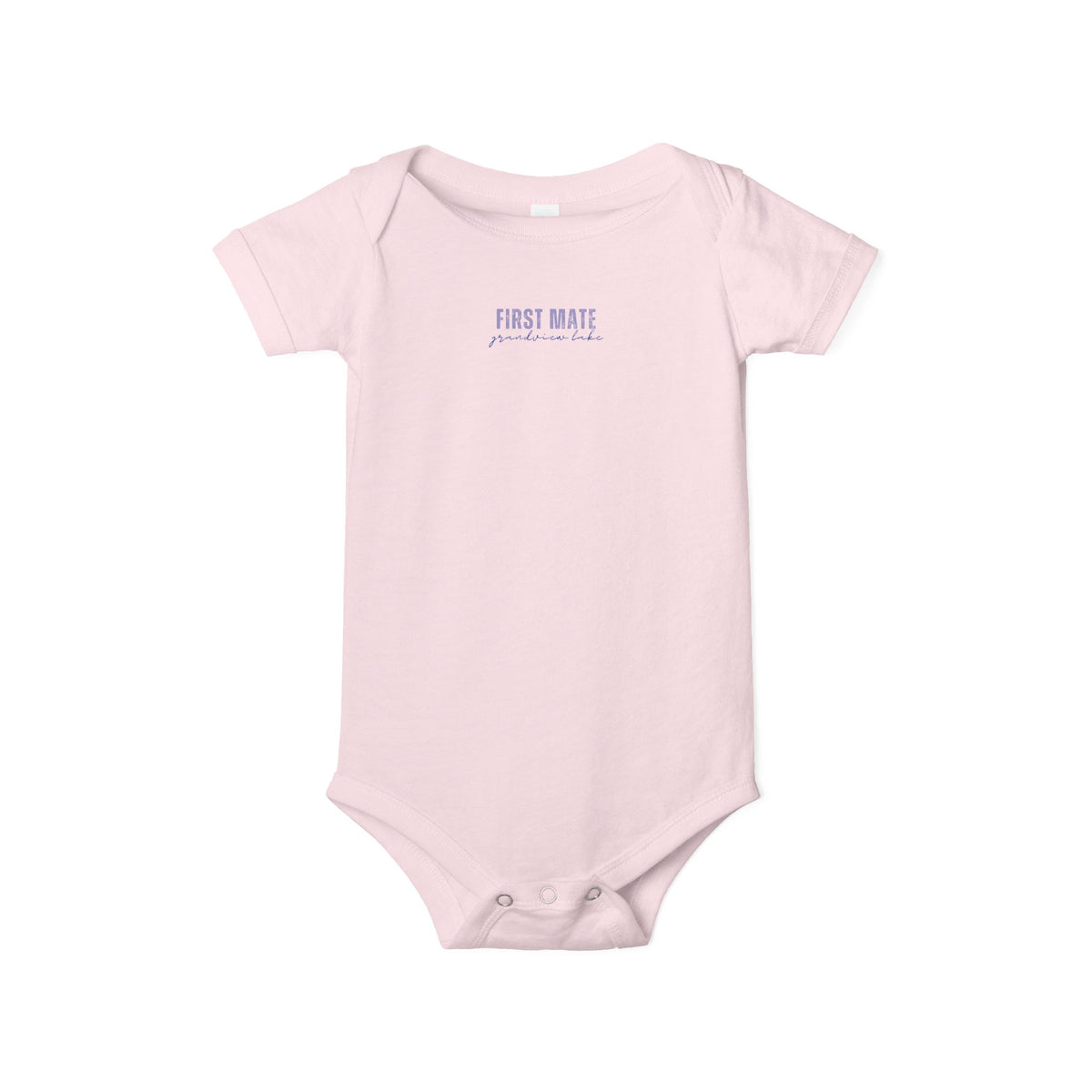 Infant Onesie "First Mate Grandview Lake" Baby Bodysuit – Cute Nautical Newborn Gift