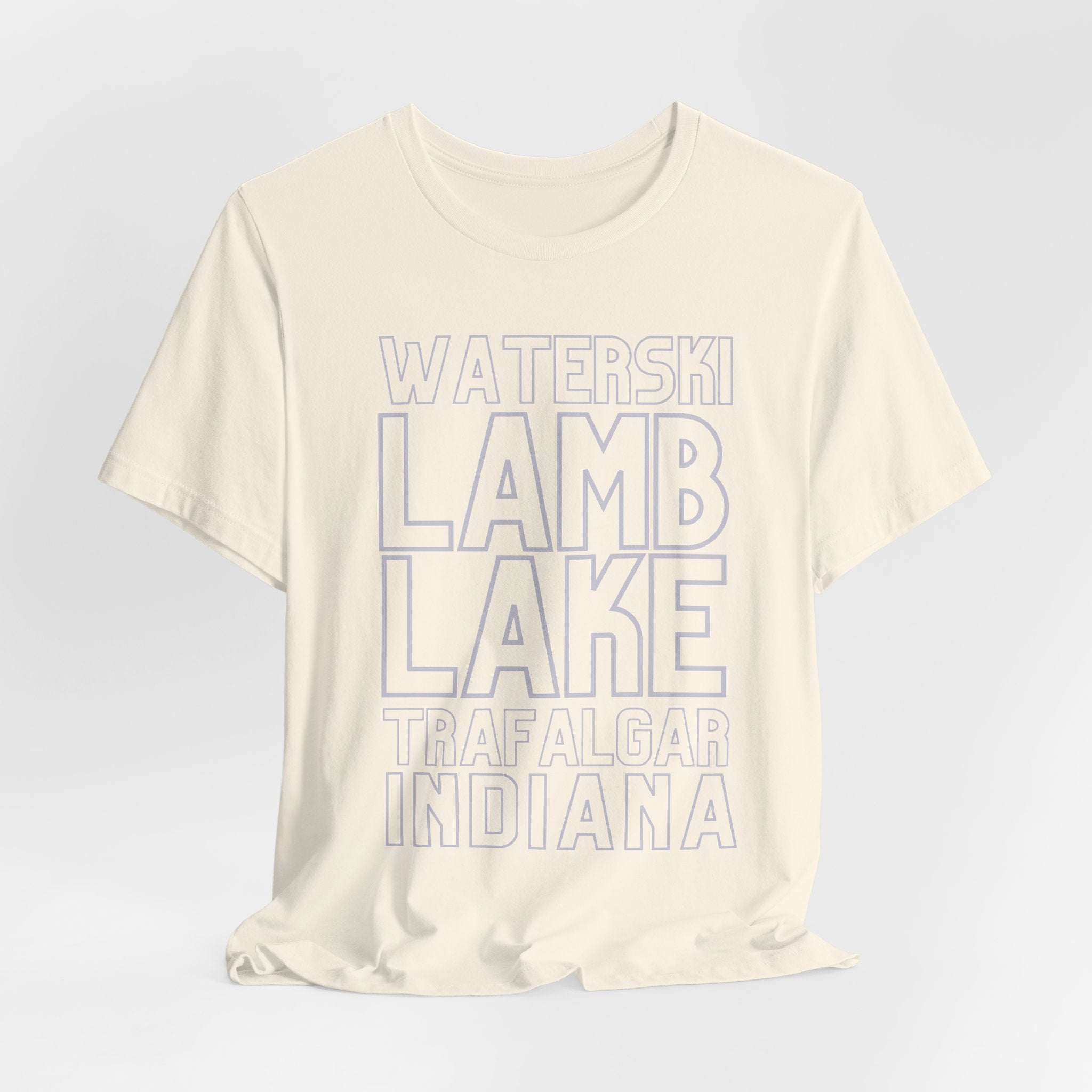 Lamb Lake Columbus Indiana Waterski Tee — Vintage Beach Town T‑Shirt