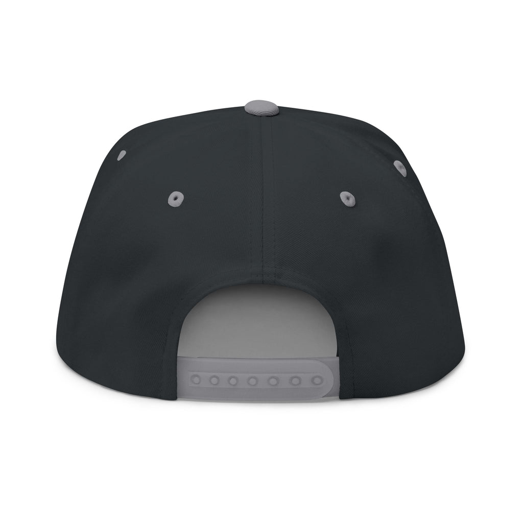 Flat Bill Cap — Minimal Embroidered "LAMB LAKE" Logo Snapback