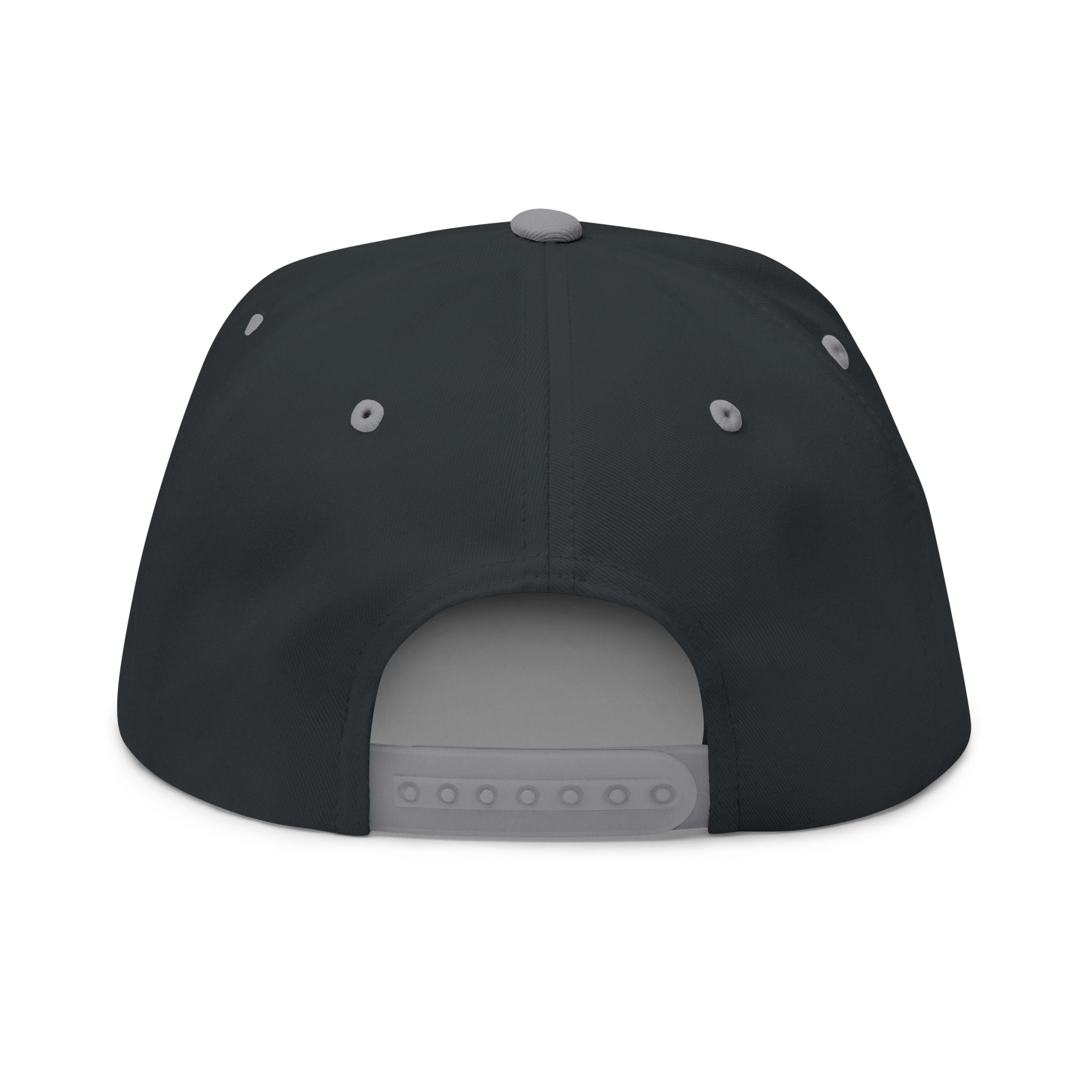 Flat Bill Cap — Minimal Embroidered "LAMB LAKE" Logo Snapback