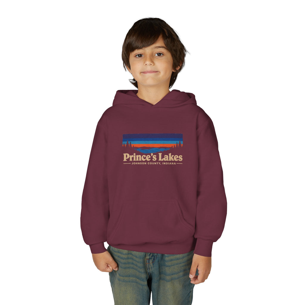 Youth Hoodie - Prince's Lakes Sunset Logo
