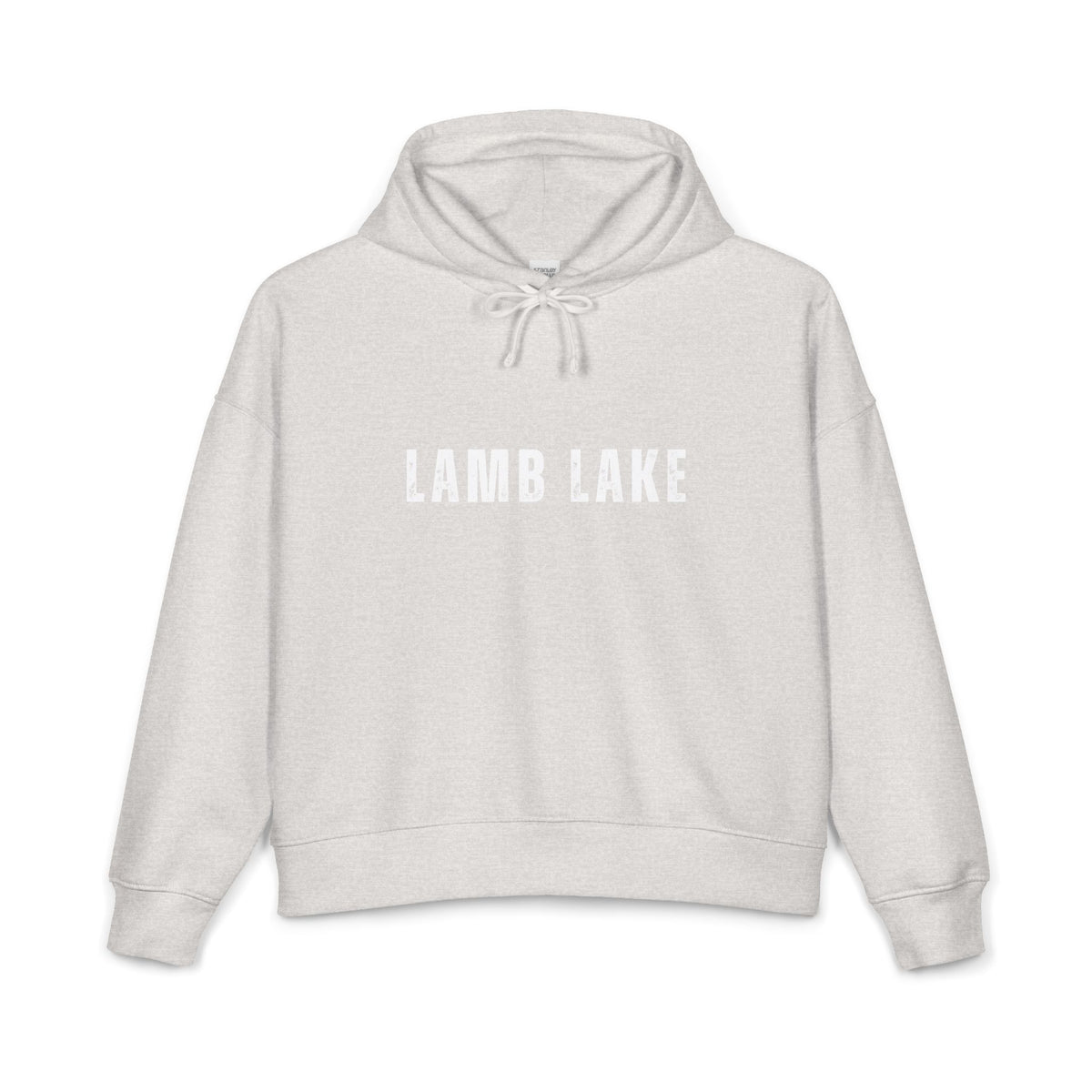 Lamb Lake Organic Women's Hoodie — 'LAMB LAKE' Cozy Pullover