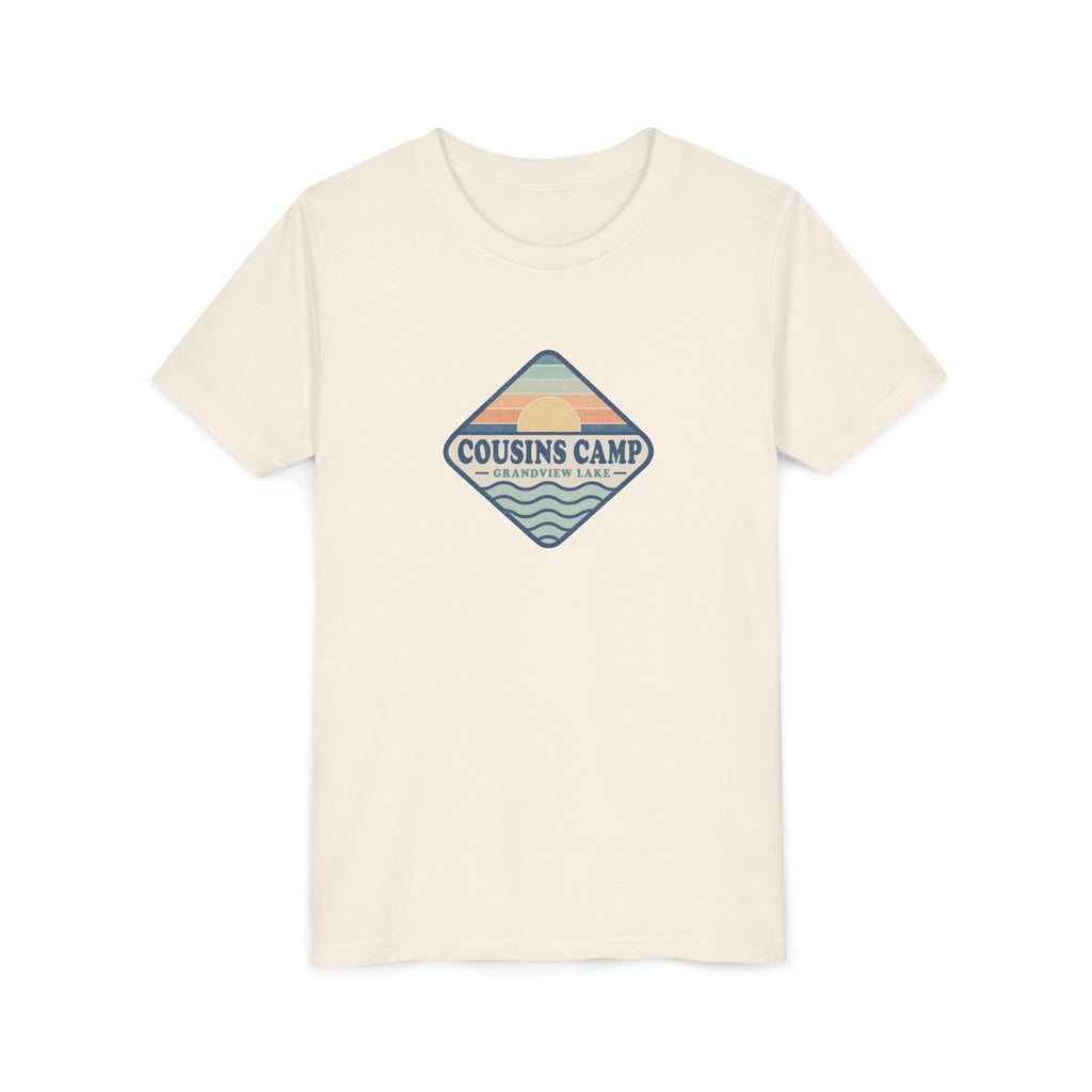 Cousins Camp Youth Tee — Retro Lakeside Summer Camp Kids Shirt