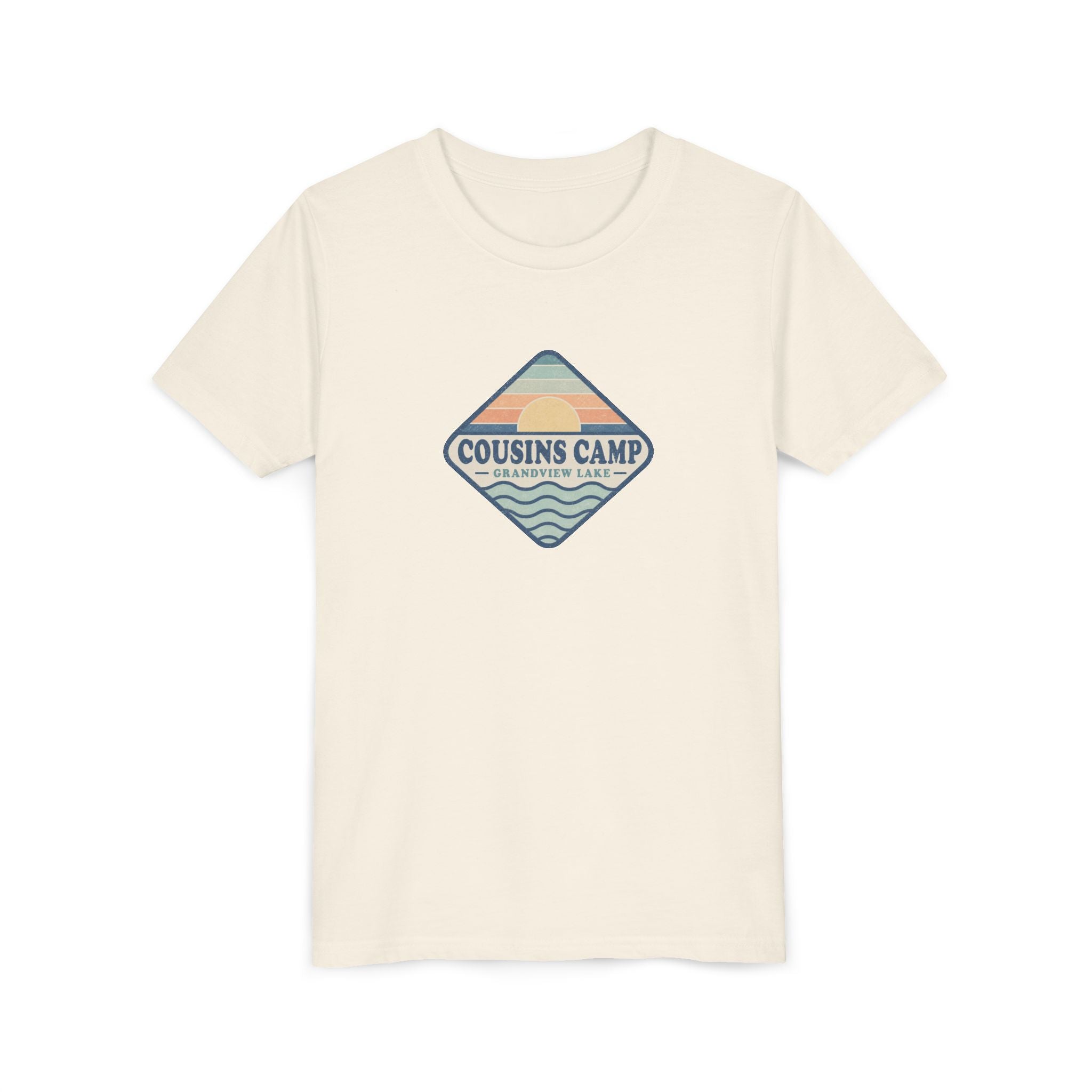 Cousins Camp Youth Tee — Retro Lakeside Summer Camp Kids Shirt