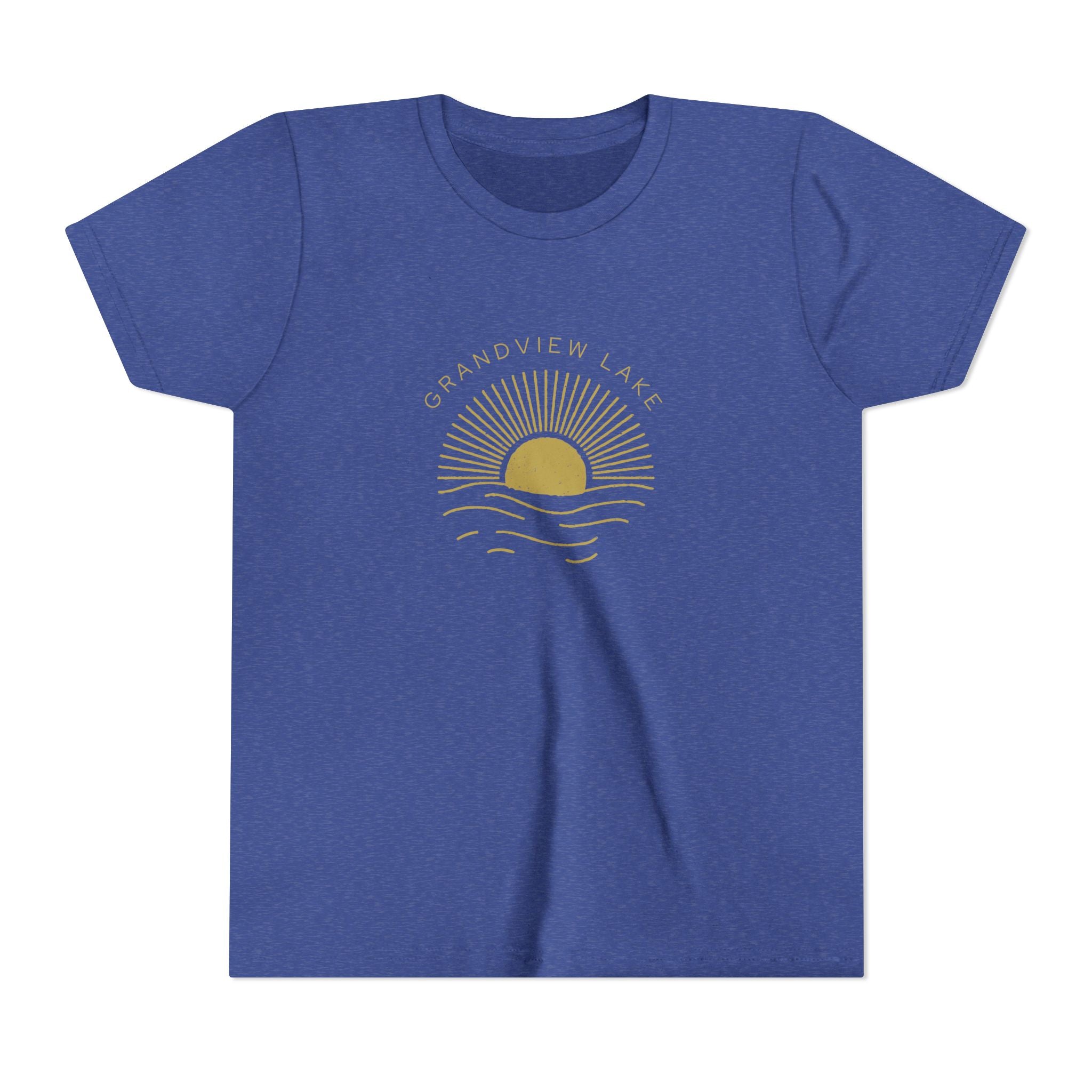 Youth Tee — 'Grandview Lake' Golden Hour Sunset Kids T-Shirt