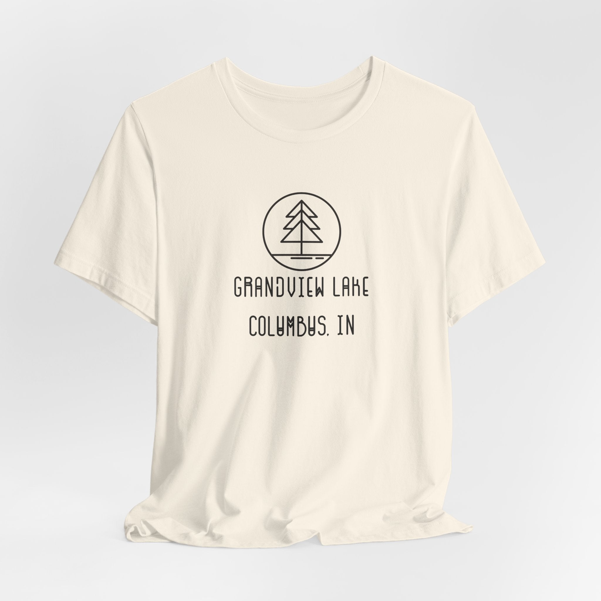 Grandview Lake Minimalist Tee — Lake Forest Graphic Short Sleeve Shirt