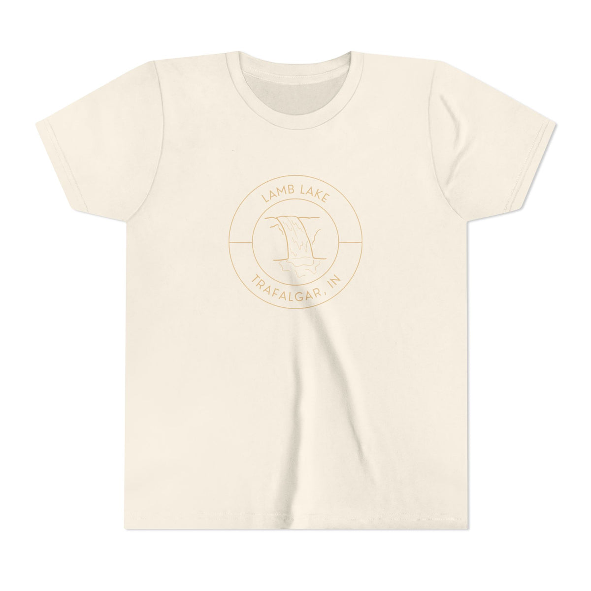 Youth Tee — Lamb Lake Waterfall Emblem