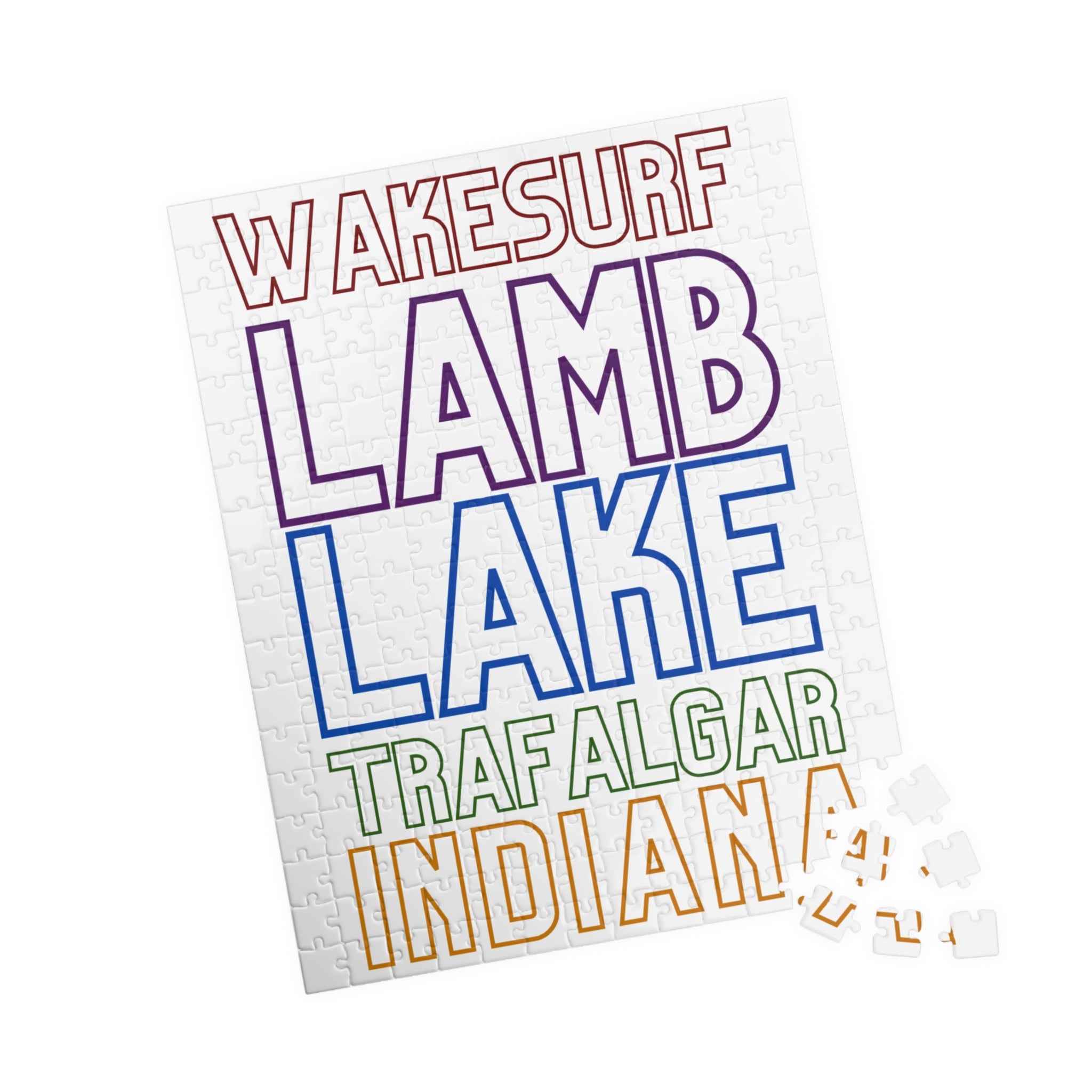 Wakesurf Lamb Lake Kids Puzzle — 252, 520 Piece Jigsaw