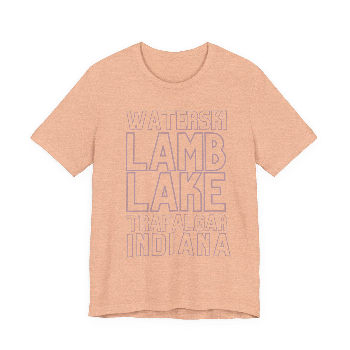 Lamb Lake Columbus Indiana Waterski Tee — Vintage Beach Town T‑Shirt