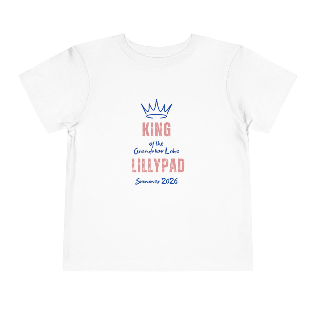 King of the Lillypad Toddler Tee — Grandview Lake Summer 2026'