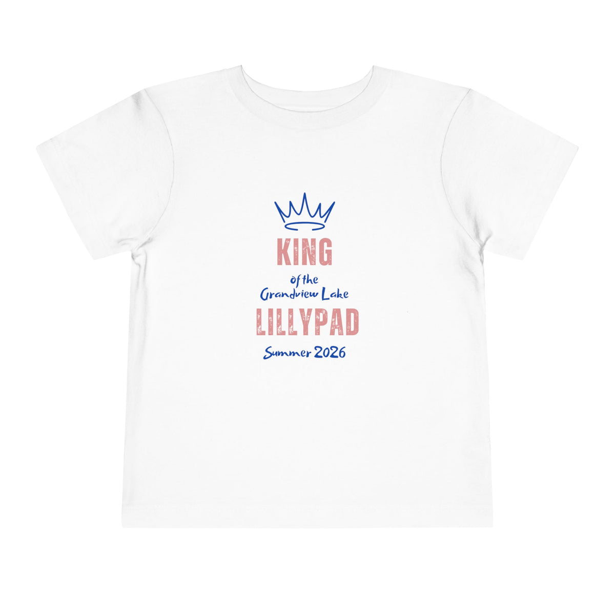 King of the Lillypad Toddler Tee — Grandview Lake Summer 2026'