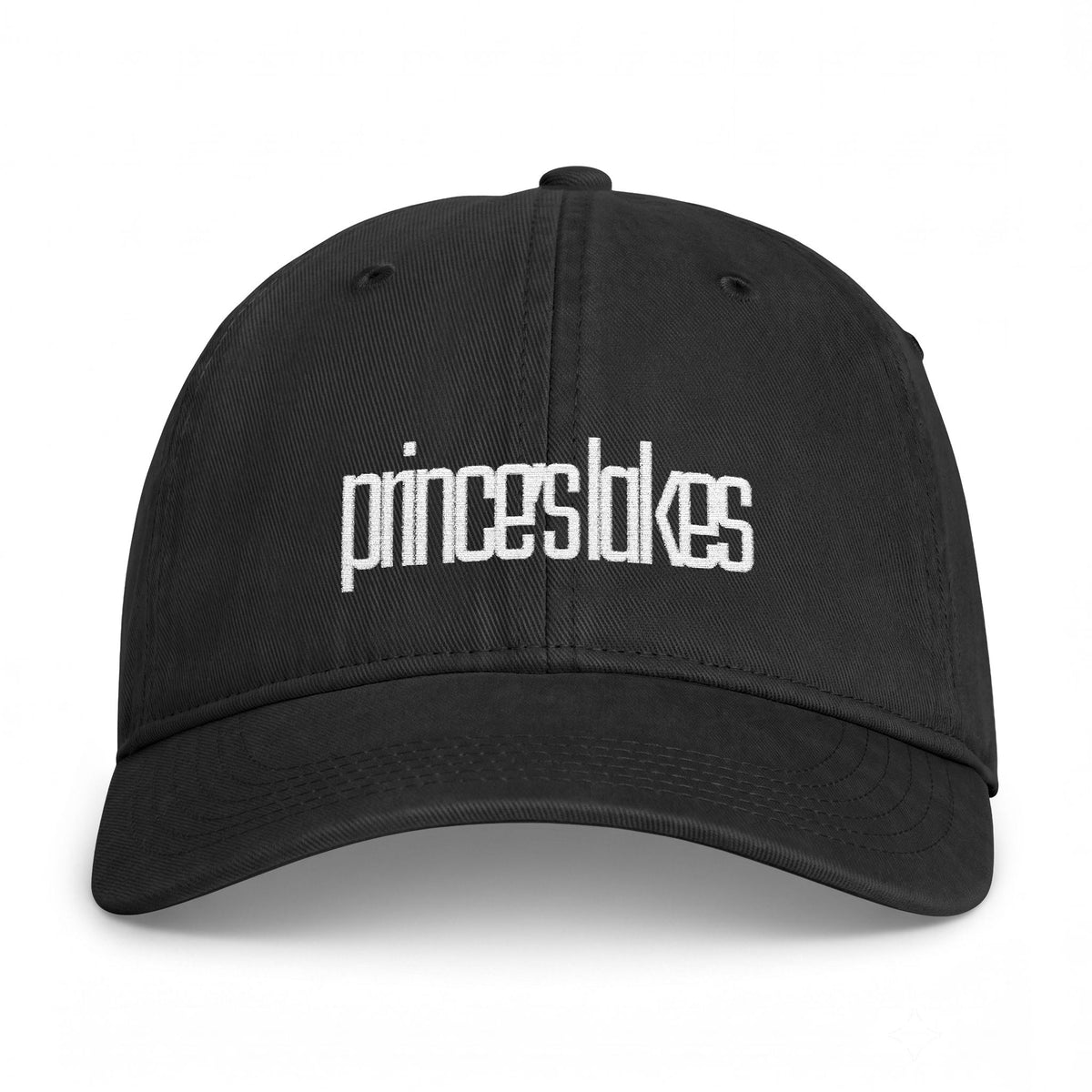 Distressed 'prince's lakes' Embroidered Washed Cap
