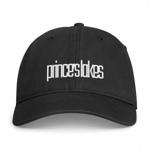 Distressed 'prince's lakes' Embroidered Washed Cap