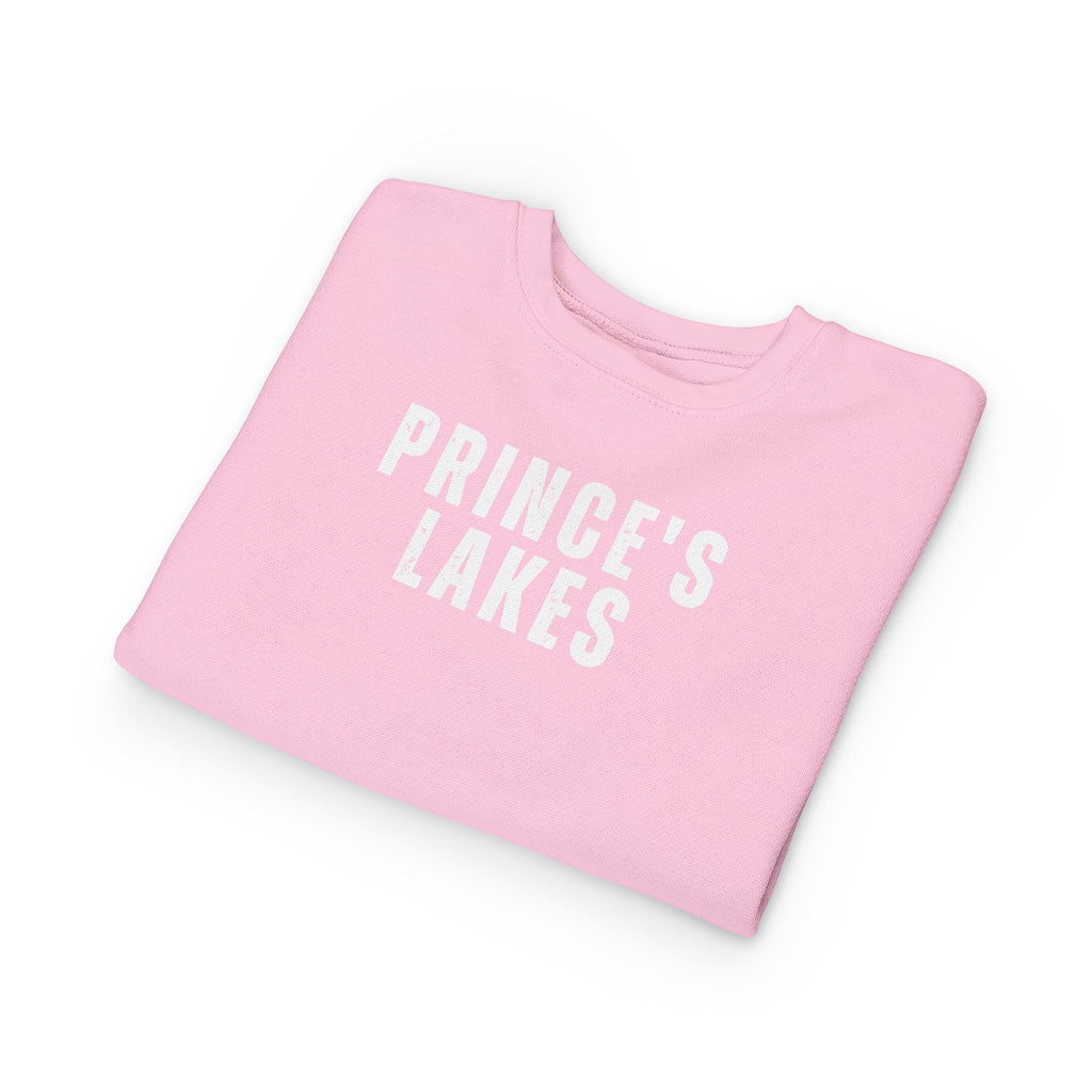 Toddler Sweatshirt - "Prince's Lakes" Retro Camp Logo Kids Pullover