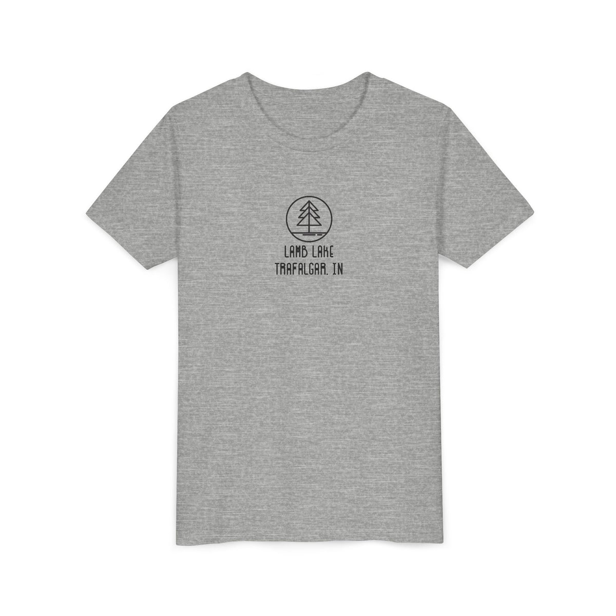 Youth Tee — 'Lamb Lake' Retro Camp Kids T-Shirt