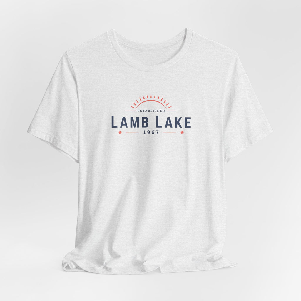 Lamb Lake Tee – Retro Lakeside Graphic T-Shirt