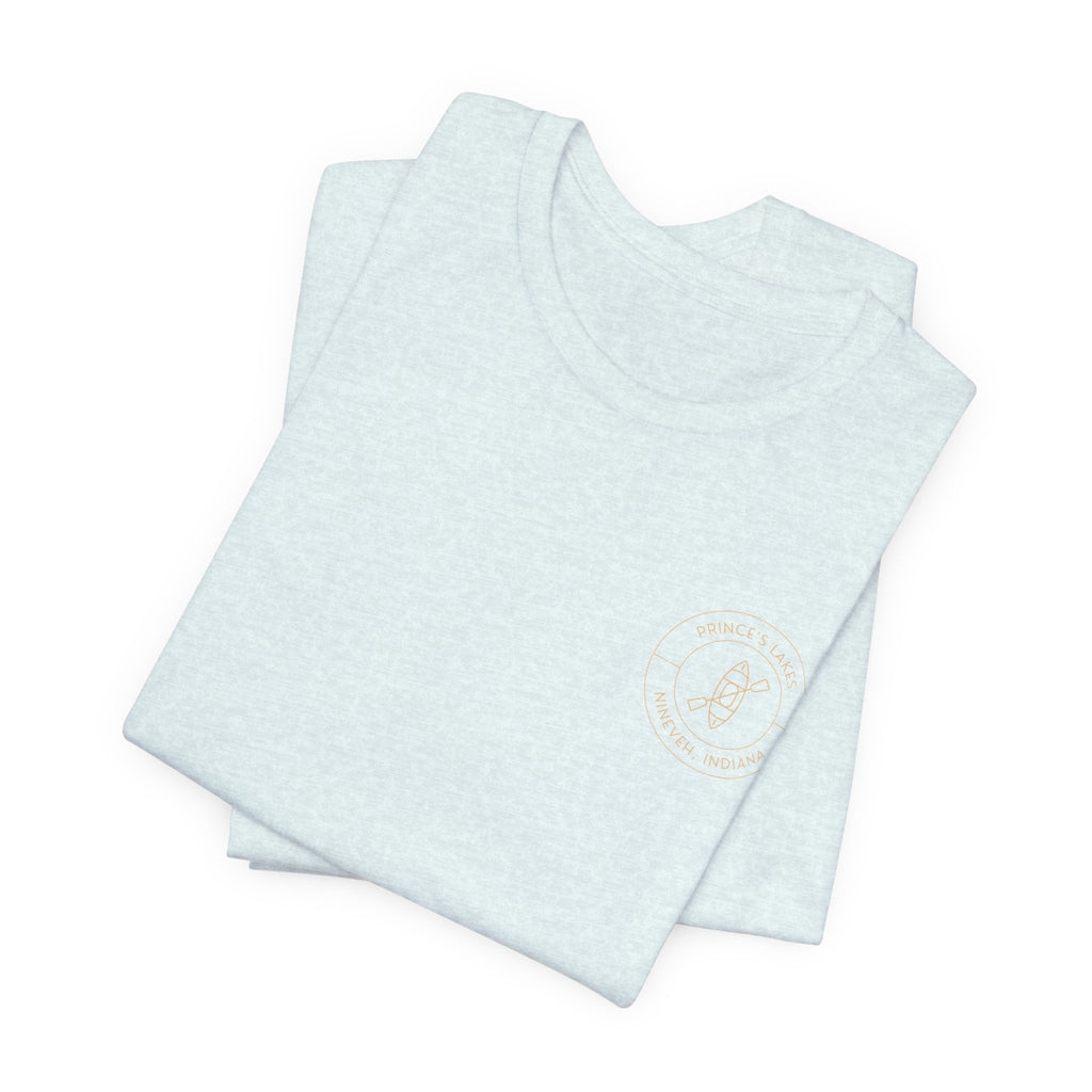 Kayak Pocket & Back Print Prince's Lakes Minimalist Tee —  Short Sleeve Shirt