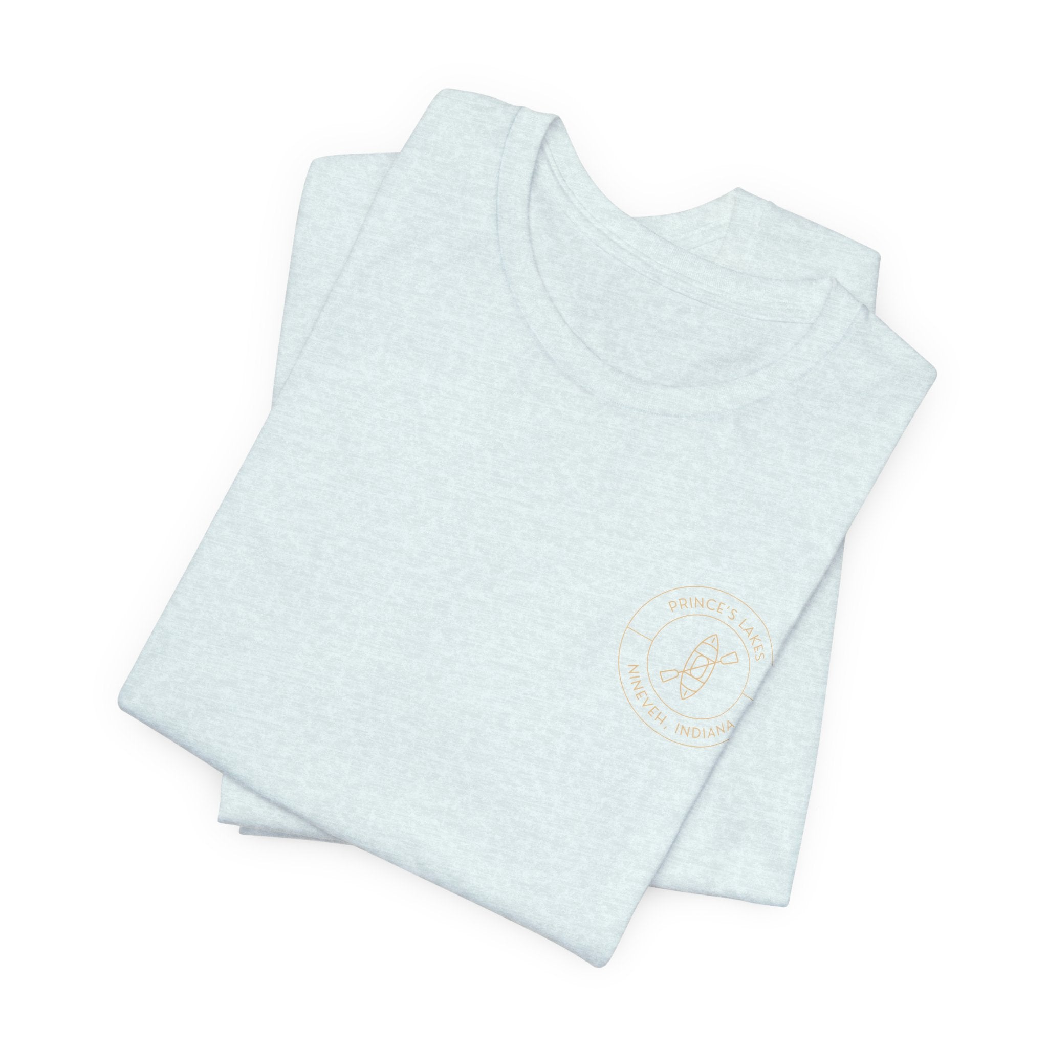Kayak Pocket & Back Print Prince's Lakes Minimalist Tee —  Short Sleeve Shirt