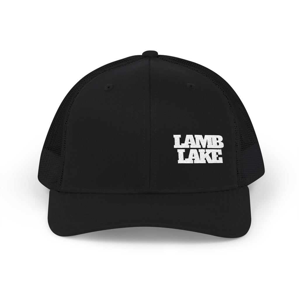 Lamb Lake Trucker Hat — Vintage Mesh Snapback Cap