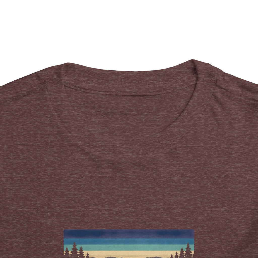 Toddler Tee - "Prince's Lakes" Retro Sunset Graphic