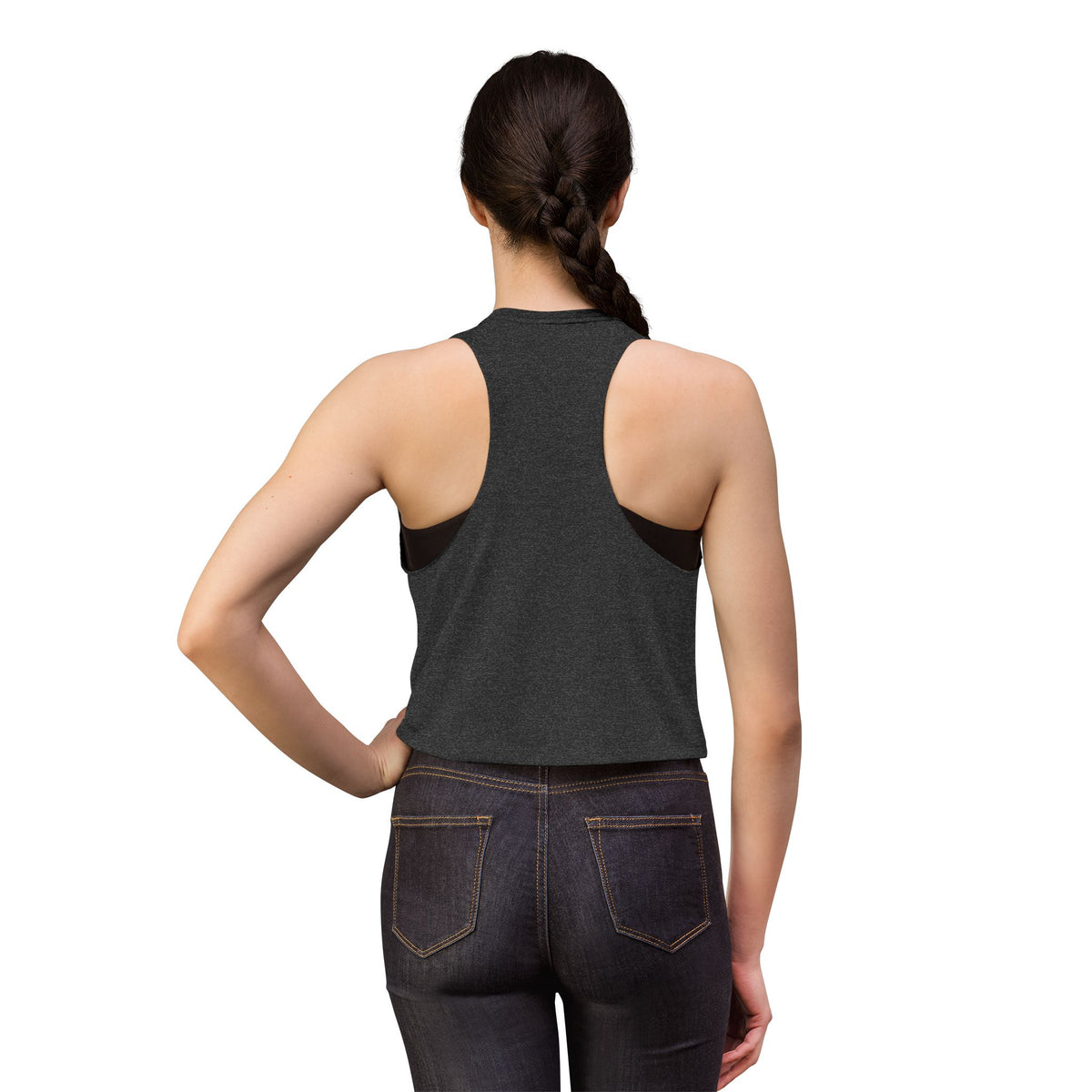 Lake Script Crop Top — 'lamb lake' Women's Casual Summer Tank