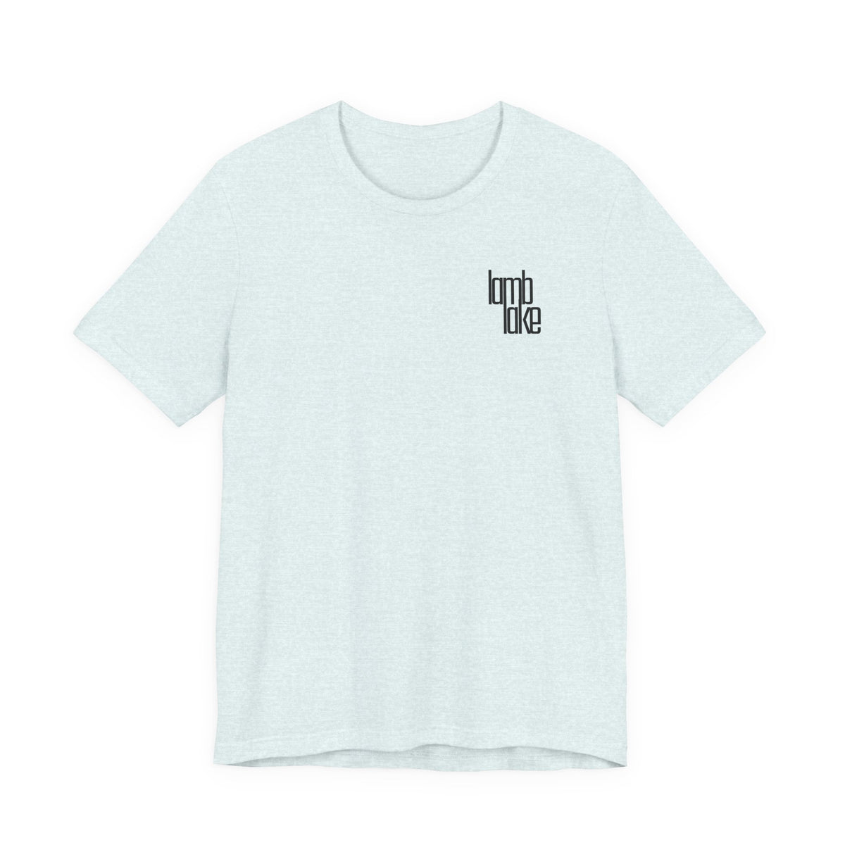 'lamb lake' Graphic Tee —  Minimal Logo T‑Shirt