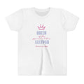 Youth Tee — "Queen of the Lillypad" Crown Graphic Kids Shirt
