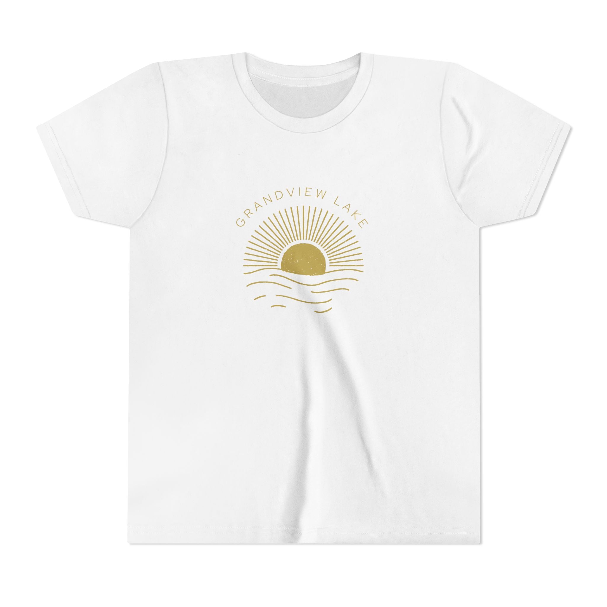 Youth Tee — 'Grandview Lake' Golden Hour Sunset Kids T-Shirt